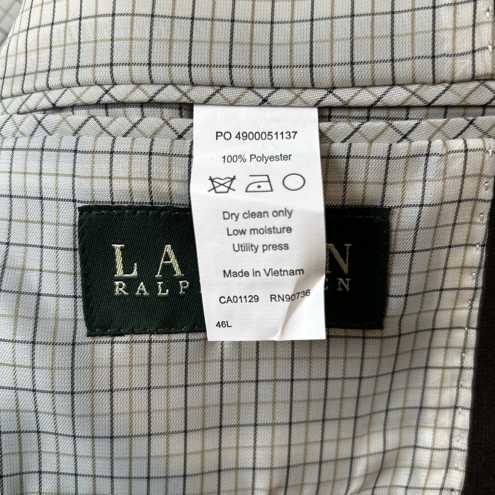 Lauren Ralph Lauren Golf Blazer Color Brown Preppy College Men's Size Large 46 L - Picture 5 of 16
